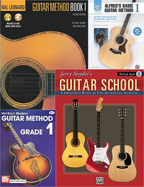 Popular Guitar Method Books for Beginners